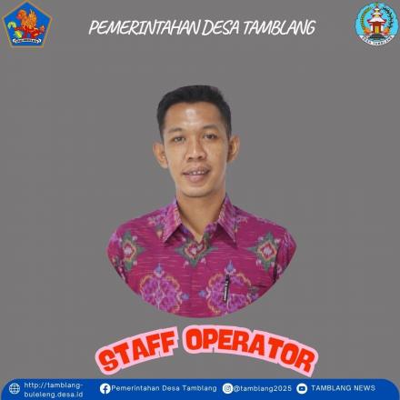 Staff Oprator Desa Tamblang